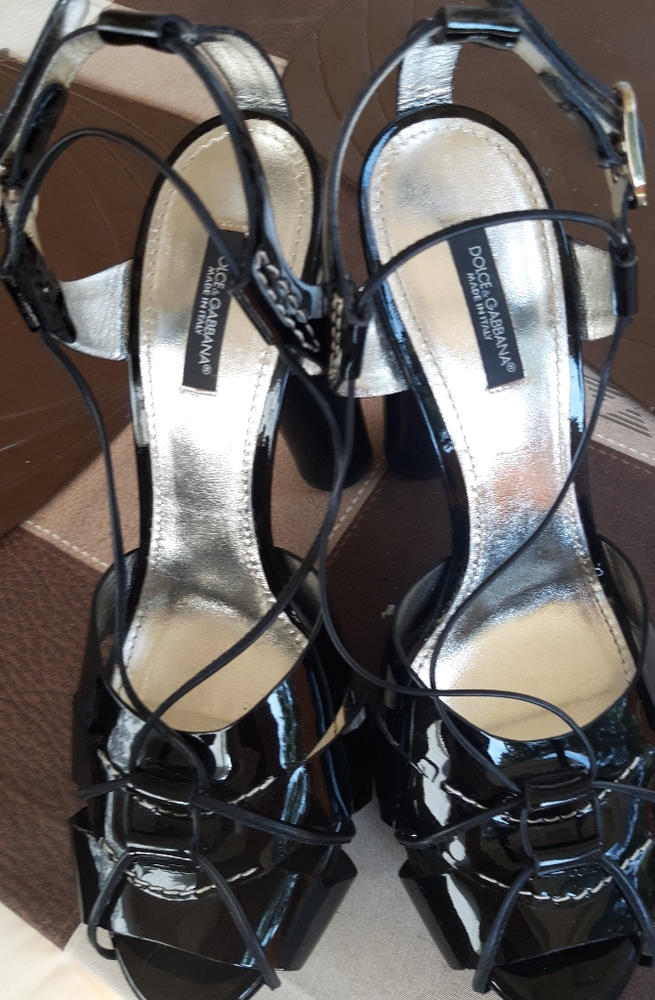 Dolce Gabana Platform Dress Sandals